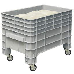 Mehlwagen mit 4 Lenkrollen, LxBxH 1030x630x790 mm, 276 Liter, grau