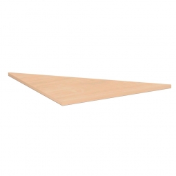 Verkettungsplatte ELEGANCE Dreieck 90°, Dekor Buche, BxT 800x800 mm
