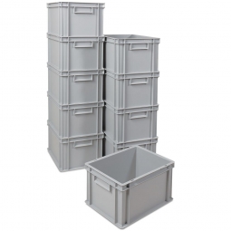 10x Euro-Stapelbehälter 400x300x235 mm, grau