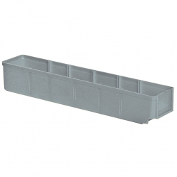 Regalkasten, grau, LxBxH 500x93x83 mm, Polystyrol-Kunststoff (PS), Gewicht 285 g