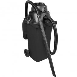 Nass-/Trockensauger 1100 Watt, inkl. zusätzl. Steckdosenanschluss, mit 120 Liter Behälter (DIN Mülltonne) dunkelgrau