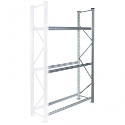 Reifen-Anbauregal 3 Reifenebenen für bis zu 24 Reifen, verzinkt, Stecksystem, BxTxH 1210x425x2000 mm