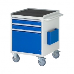 Montagewagen BxTxH 580x650x795mm, 2 Schubladen+Tür