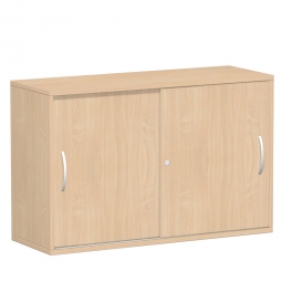 Schiebetürenschrank FLEX, 2OH, Buche, BxTxH 1200x425x798 mm