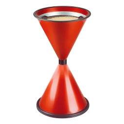 Sicherheits-Standascher, rot, HxØ 770x405 mm, Stahlblech, kunststoffbeschichtet