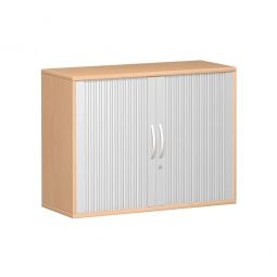 Querrollladenschrank PRO 2 Ordnerhöhen, Buche, BxTxH 1000x425x768 mm