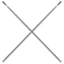 Edelstahl-Diagonalkreuz, für 600-1500 mm Regalbreite