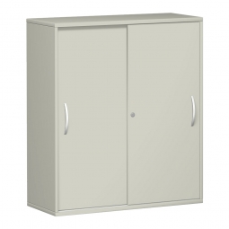 Schiebetürschrank PRO 3 Ordnerhöhen, lichtgrau, BxHxT 1000x1152x425 mm