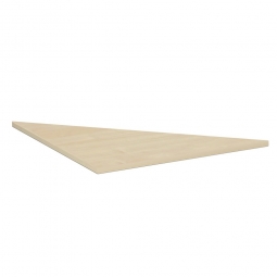 Dreieck-Verkettungsplatte 90° PREMIUM, Ahorn/Silber, BxT 800x800 mm