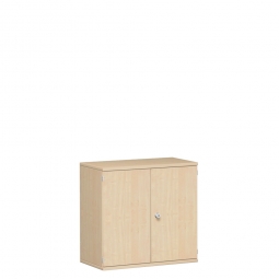 Flügeltürenschrank PRO, 2 Ordnerhöhen, Ahorn, BxTxH 1000x425x768 mm