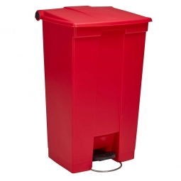 Tret-Abfallbehälter "Legacy Step-On", 87 Liter, rot, BxTxH 500x410x825 mm