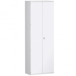 Garderobenschrank PRO, weiß, BxTxH 800x425x2304 mm, 2 Fachböden, 1 Kleiderstange