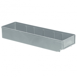 Regalkasten, grau, LxBxH 500x152x83 mm, Polystyrol-Kunststoff (PS), Gewicht 375 g