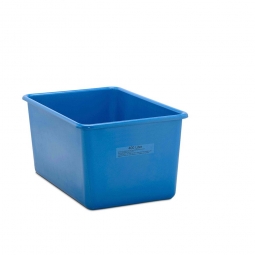 Rechteckbehälter aus GFK, Inhalt 400 Liter, blau, LxBxH 1190x790x600 mm, Gewicht 17 kg