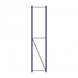 Regalrahmen für Weitspannregale, Stecksystem, TxH 600x3000 mm, Rahmenbreite 40 mm