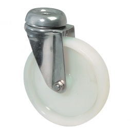 Apparate-Lenkrolle, Rad-ØxB 50x18 mm, Tragkraft 55 kg, weiß