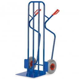 Stahlrohrkarre mit Luftbereifung, Höhe 1300 mm, Tragkraft 250 kg