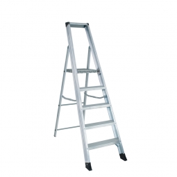 Alu-Stufenleiter mit 5 XXL-Stufen, max. erreichbare Arbeitshöhe 3050 mm