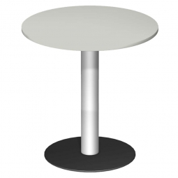 Rundtisch, Tischplatte lichtgrau ØxH 900x1100 mm