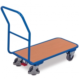 Schiebebügelwagen aus Stahl, LxBxH 1265x600x970 mm, Tragkraft 200 kg, Ladefläche LxB 1040x600 mm
