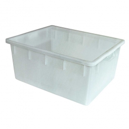 Kunststoffwanne mit umlaufendem U-Rand, 150 Liter, LxBxH 820x635x375 mm, weiß