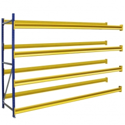Kommissionier-Anbauregal, Fachbreite 3000 mm, BxTxH 3040x600x2500 mm, Fachlast 600 kg