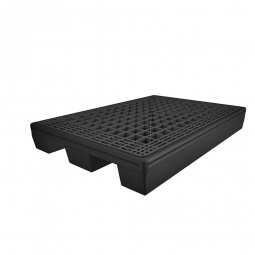 Sicherheitspalette, 70 Liter, schwarz, LxBxH 1260x860x165 mm, Tragkraft: 1500 kg