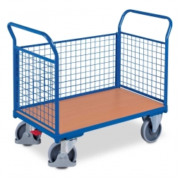 Dreiwandwagen mit Gitterwänden, LxBxH 1190x700x1015 mm, Tragkraft 500 kg