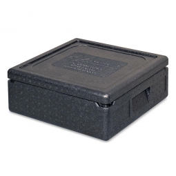 Pizza Thermobox / Isobox mit Deckel, Inhalt 12 Liter, LxBxH 410x410x165 mm