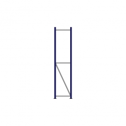 Regalrahmen für Weitspannregale, Stecksystem, TxH 400x2000 mm, Rahmenbreite 40 mm
