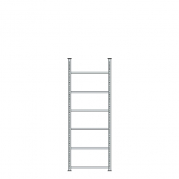 Ordnerregal mit 6 Böden, kunststoffbeschichtet, Schraubsystem, BxTxH 750x600x2200 mm
