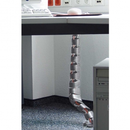 Kabelschlange, flexibel, Material Kunststoff, silber
