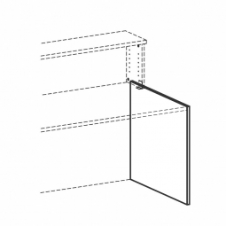 Seitenabschlussblende für Empfangstheke 