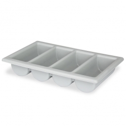 Besteckkasten mit 4 Fächern (GN1/1), LxBxH 530x330x100 mm, grau