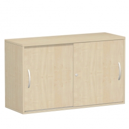 Schiebetürenschrank FLEX, 2OH, Ahorn, BxTxH 1200x425x720 mm