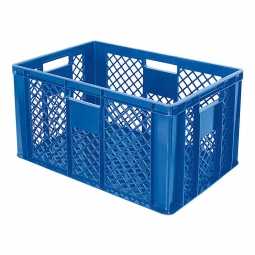 Bäckerkiste, LxBxH 600x400x320 mm, 63 Liter, blau