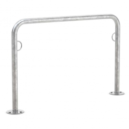Anlehnbügel, Breite 1250 mm, verzinkt, zum Aufdübeln