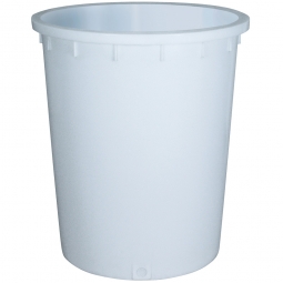 Rundtonne, 300 Liter, Ø oben/unten 755/695 mm, Höhe 885 mm, weiß