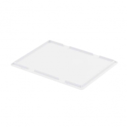 Auflagedeckel für Euro-Geschirrkasten 400x300 mm in Farbe weiß
