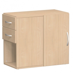 Anstellschrank mit 2 Ordnerhöhen 