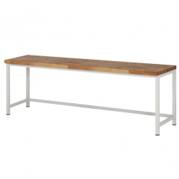 Werkbank, BxTxH 2000x700x840 mm, Gestell lichtgrau RAL 7035
