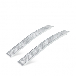 Alu-Auffahrrampen, gebogen, 1 Paar, LxB 1500x200 mm, Tragkraft 400 kg/Paar