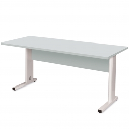 Schreibtisch "EASY"7 Farbe lichtgrau RAL 7035, BxTxH 1600x800x750 mm