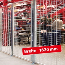 Maschinenschutz-Einzelflügeltür, Türbreite 1690 mm, Öffnungsmaß 1500 mm