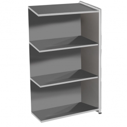 Anbau-Highboard "FUTURE" BxTxH 780x380x1150 mm, anthrazit / Chrom