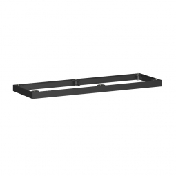 Metallsockel, schwarz, BxH 1200x50 mm