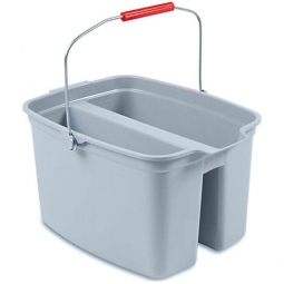 Doppeleimer, 18 Liter, grau, (VE= 6 Eimer)