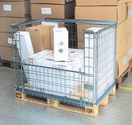Paletten-Aufsatz, LxBxH 1220x820x900 mm, Tragkraft 800 kg, Gewicht 31 kg, diagonal faltbar