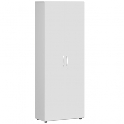 Garderobenschrank mit 6 Ordnerhöhen "Flex", lichtgrau, BxTxH 800x425x2160 mm