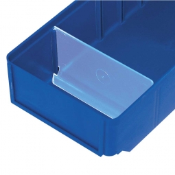 Querteiler für Regalkästen CLASSIC B 152 mm, Kunststoff, transparent, VE=25 Stück